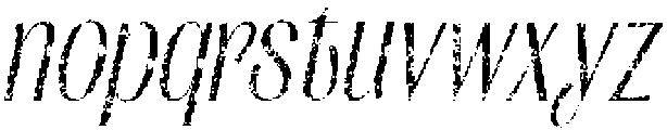CS Arletas Stamp Italic otf (400) Font LOWERCASE