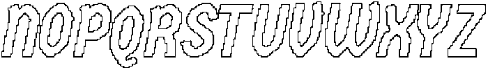 CS Arpheus Pixel Outline otf (400) Font UPPERCASE