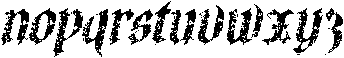 CS Arthemis Stamp Italic otf (400) Font LOWERCASE