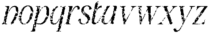 CS Asbury Stamp Italic otf (400) Font LOWERCASE