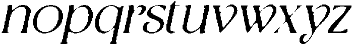 CS Asena Drawn Italic otf (400) Font LOWERCASE