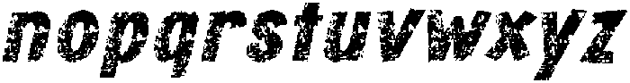 CS Asteroid Stamp Italic otf (400) Font LOWERCASE