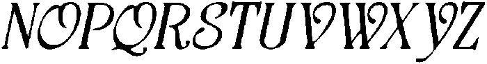 CS Augusta Drawn Italic otf (400) Font UPPERCASE