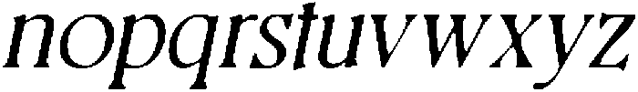 CS Augusta Drawn Italic otf (400) Font LOWERCASE