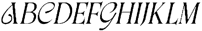 CS Augusta Italic otf (400) Font UPPERCASE