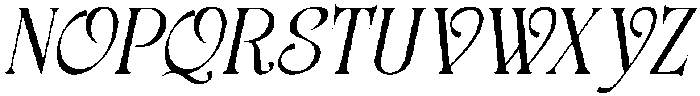 CS Augusta Italic otf (400) Font UPPERCASE