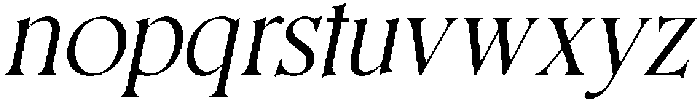 CS Augusta Italic otf (400) Font LOWERCASE
