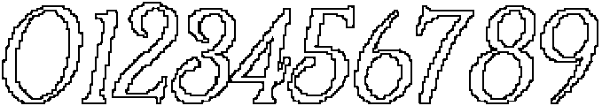 CS Augusta Pixel Outline otf (400) Font OTHER CHARS