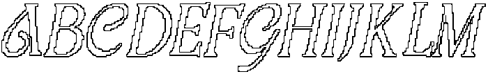 CS Augusta Pixel Outline otf (400) Font
