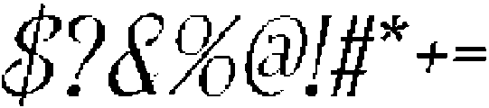 CS Augusta Pixel Regular otf (400) Font OTHER CHARS