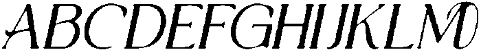 CS Aurellyn Drawn Italic otf (400) Font UPPERCASE