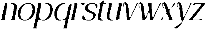 CS Aurellyn Drawn Italic otf (400) Font LOWERCASE