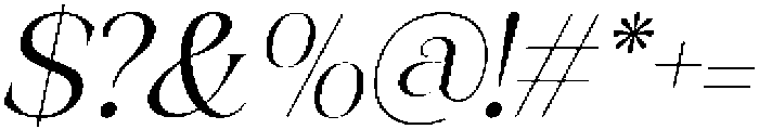 CS Aurellyn Italic otf (400) Font OTHER CHARS