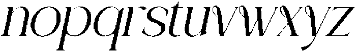 CS Aurellyn Italic otf (400) Font LOWERCASE