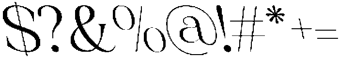 CS Aurellyn Reverse Italic otf (400) Font OTHER CHARS