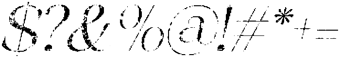 CS Aurellyn Stamp Italic otf (400) Font OTHER CHARS