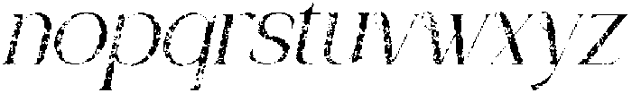 CS Aurellyn Stamp Italic otf (400) Font LOWERCASE