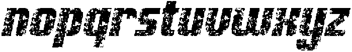 CS Avoid Stamp Italic otf (400) Font LOWERCASE