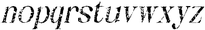 CS Balgin Stamp Italic otf (400) Font LOWERCASE