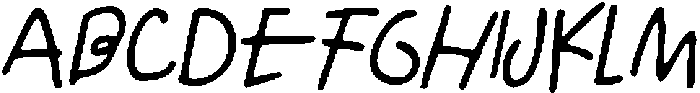 CS Ballard Drawn Italic otf (400) Font UPPERCASE
