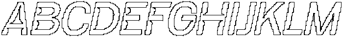 CS Balmenti Pixel Outline otf (400) Font UPPERCASE