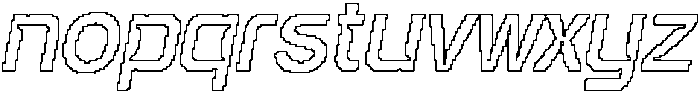 CS Balmenti Pixel Outline otf (400) Font LOWERCASE