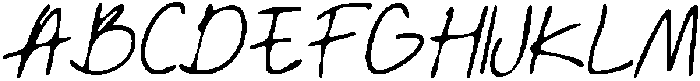 CS Bamille Drawn  Italic otf (400) Font UPPERCASE