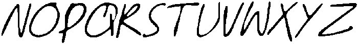 CS Bamille Drawn  Italic otf (400) Font UPPERCASE