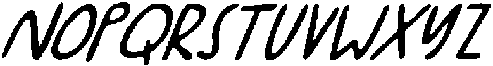 CS Barbara Drawn  Italic otf (400) Font UPPERCASE