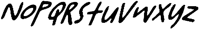 CS Barbara Drawn  Italic otf (400) Font LOWERCASE