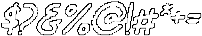CS Barbara Pixel Outline otf (400) Font OTHER CHARS