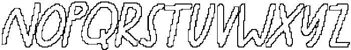 CS Barbara Pixel Outline otf (400) Font UPPERCASE