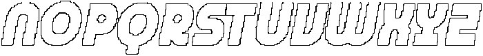 CS Bard Pixel Outline otf (400) Font UPPERCASE
