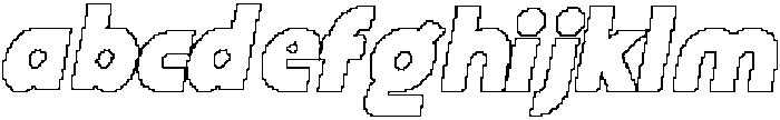 CS Bard Pixel Outline otf (400) Font LOWERCASE