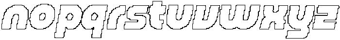 CS Bard Pixel Outline otf (400) Font LOWERCASE