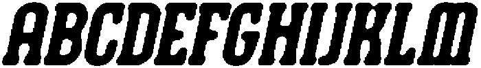 CS Bargent Drawn Italic otf (400) Font UPPERCASE