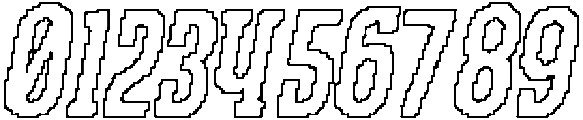 CS Bargent Pixel Outline otf (400) Font OTHER CHARS
