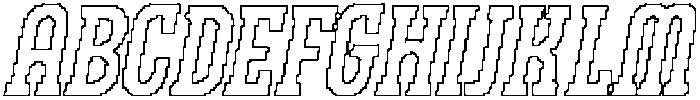 CS Bargent Pixel Outline otf (400) Font