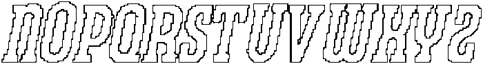CS Bargent Pixel Outline otf (400) Font UPPERCASE