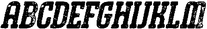 CS Bargent Stamp Italic otf (400) Font UPPERCASE