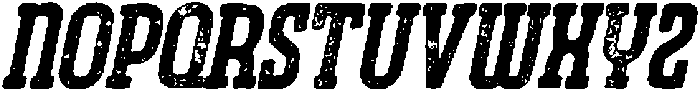 CS Bargent Stamp Italic otf (400) Font UPPERCASE