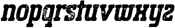 CS Bargent Stamp Italic otf (400) Font LOWERCASE