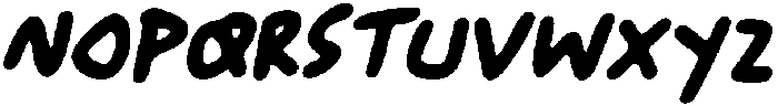 CS Barnaby Drawn Italic otf (400) Font UPPERCASE