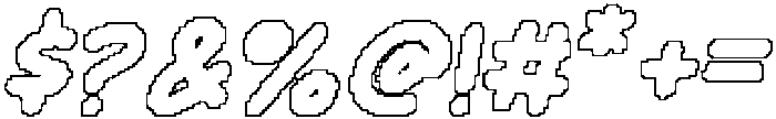 CS Barnaby Pixel Outline otf (400) Font OTHER CHARS