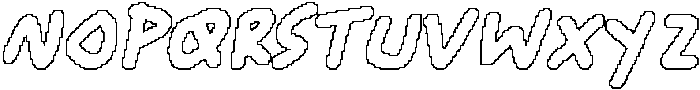 CS Barnaby Pixel Outline otf (400) Font UPPERCASE