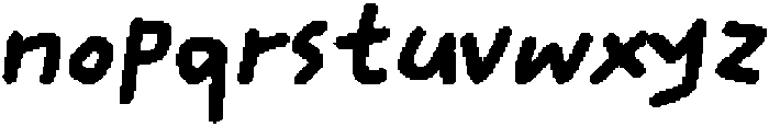 CS Barnaby Pixel Regular otf (400) Font LOWERCASE