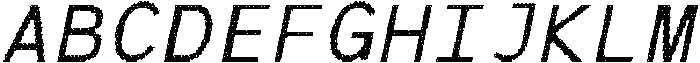 CS Barney Mono Disco Italic otf (400) Font UPPERCASE