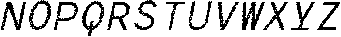 CS Barney Mono Disco Italic otf (400) Font UPPERCASE