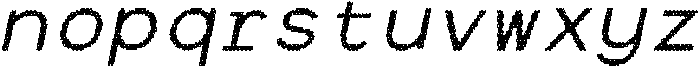 CS Barney Mono Disco Italic otf (400) Font LOWERCASE