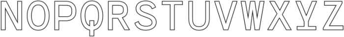 CS Barney Mono Outline otf (400) Font UPPERCASE